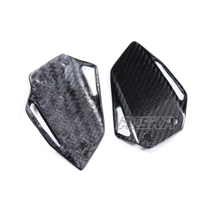 AISKA 100% 3K Dry Carbon Fiber Motorcycle Heel Plater Covers for Yamaha MT09 FZ09 2024-2025