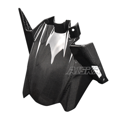 AISKA 100% 3K Dry Carbon Fiber Motorcycle Accessories Rear Fender Hugger Mudguard Fairing for Kawasaki Ninja 650 2014-2024