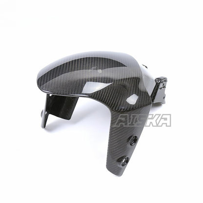 AISKA Motorcycle Carbon Fiber Front Hugger Fender Splash Mud Dust Guard Mudguard for Yamaha MT09 FZ09 2021-2023