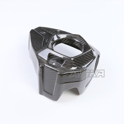 AISKA Dry Carbon Fiber Motorcycle Exhaust Pipe Cover Heat Shield Guard Trim Fairing Kits for Kawasaki Z H2 2021 2022 2023 2024