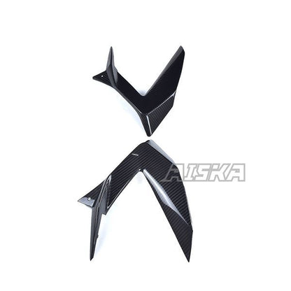 AISKA 3K Dry Carbon Fiber Motorcycle Side Lower Infill Panel Fairing for Kawasaki Ninja ZX-6R 2013-2024
