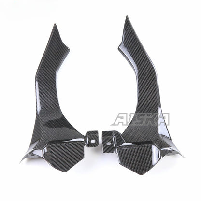 AISKA 100% Full 3K Dry Carbon Fiber Motorcycle Dash Air Intake Ram Cover Fairing for Yamaha YZF R1 R1S 2015-2019