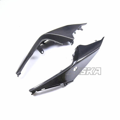 AISKA 100% 3K Pure All Dry Carbon Fiber Motorcycle Body Accessories Tail Trim Panel Rear Side Panel  for Aprilia RSV4 2021+