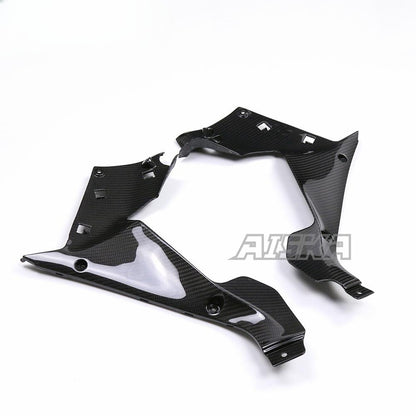 AISKA R3 Motorcycle Carbon Fiber Side Panels Front Inner Lining Panel Instrument Side Panel for Yamaha R3 2022 2023 2024