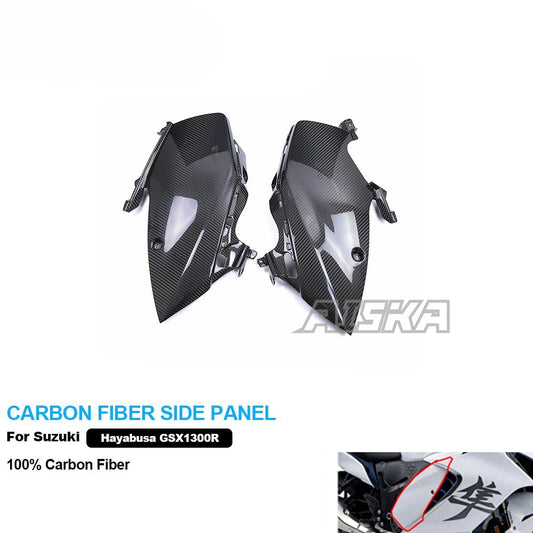 AISKA 100% Dry 3K Motorcycle Modified Accessories Carbon Fiber Side Panel for Suzuki GSX1300R Hayabusa 2021-2025