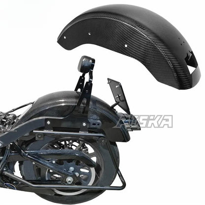 AISKA Twill Weave Glossy 3K Carbon Fiber Motorcycle Rear Fender for Harley Davidson Low Rider S FXLRS Low Rider ST FXLRST FXRST