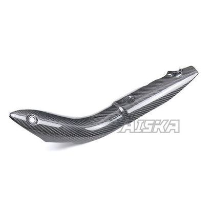 AISKA 3K Dry Carbon Fiber Motorcycle Accessories Exhaust Pipe Heat Shield Cover Guard Fairing for Kawasaki Z1000 2014+