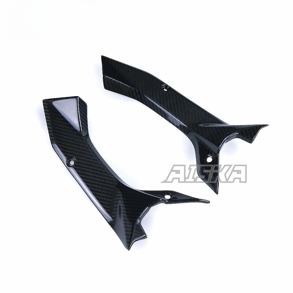 AISKA R6 Carbon Fiber Dash Panel Side Covers Motorcycle Carbon Fiber Dash Panel Side Covers for Yamaha R6 2017-2024 2022 2023