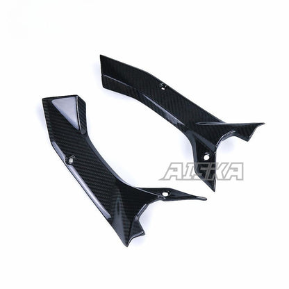 AISKA R6 Carbon Fiber Dash Panel Side Covers Motorcycle Carbon Fiber Dash Panel Side Covers for Yamaha R6 2017-2024 2022 2023