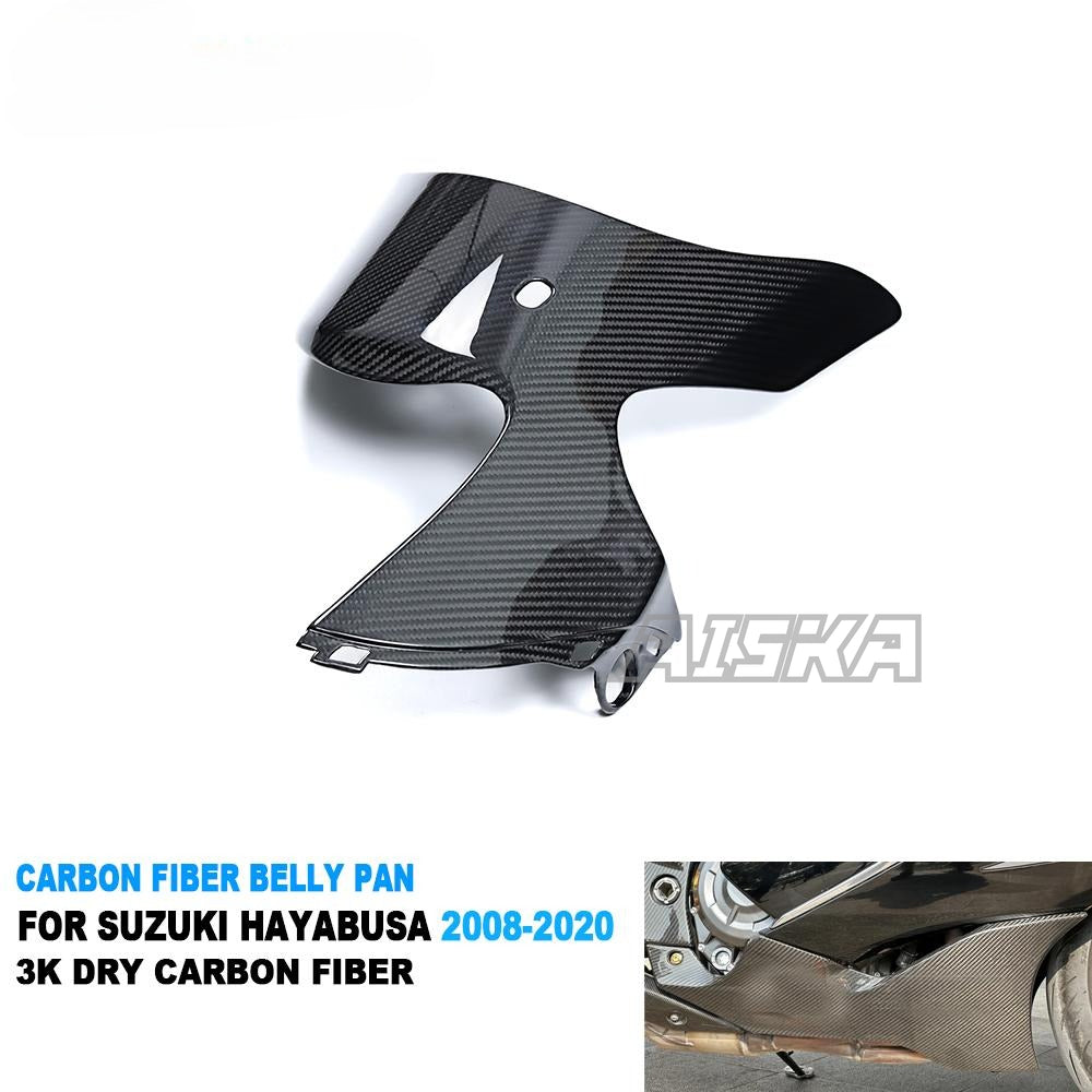 AISKA 100% 3K Carbon Fiber Motorcycle Lower Belly Pan for Suzuki GSX1300 R Hayabusa Gen2 2008-2020