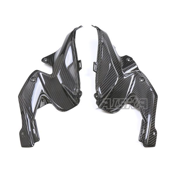 AISKA 3K Dry Carbon Fiber Motorcycle Accessories Fuel Tank Front Upper Side Inner Panel Fairing for Kawasaki Z900 2020-2024