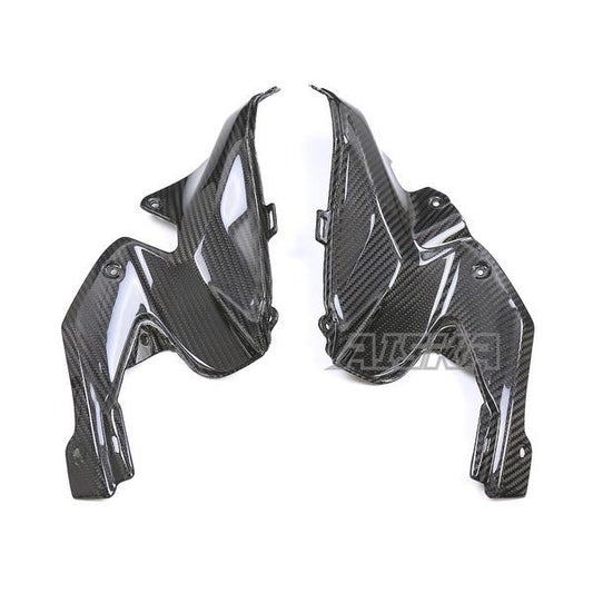 AISKA 3K Dry Carbon Fiber Motorcycle Accessories Fuel Tank Front Upper Side Inner Panel Fairing for Kawasaki Z900 2020-2024