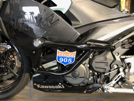 AISKA 100% 3K Dry Carbon Fiber Motorcycle Accessories Lower Bottom Belly Pan Fairing Kits for Kawasaki Ninja 400 2018-2024