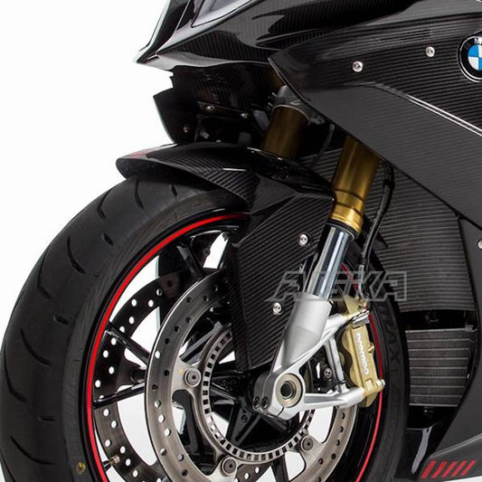 AISKA 3K Pure Carbon Fiber Motorcycle Front Fender Hugger Mudguard for BMW S1000RR 2019-2025