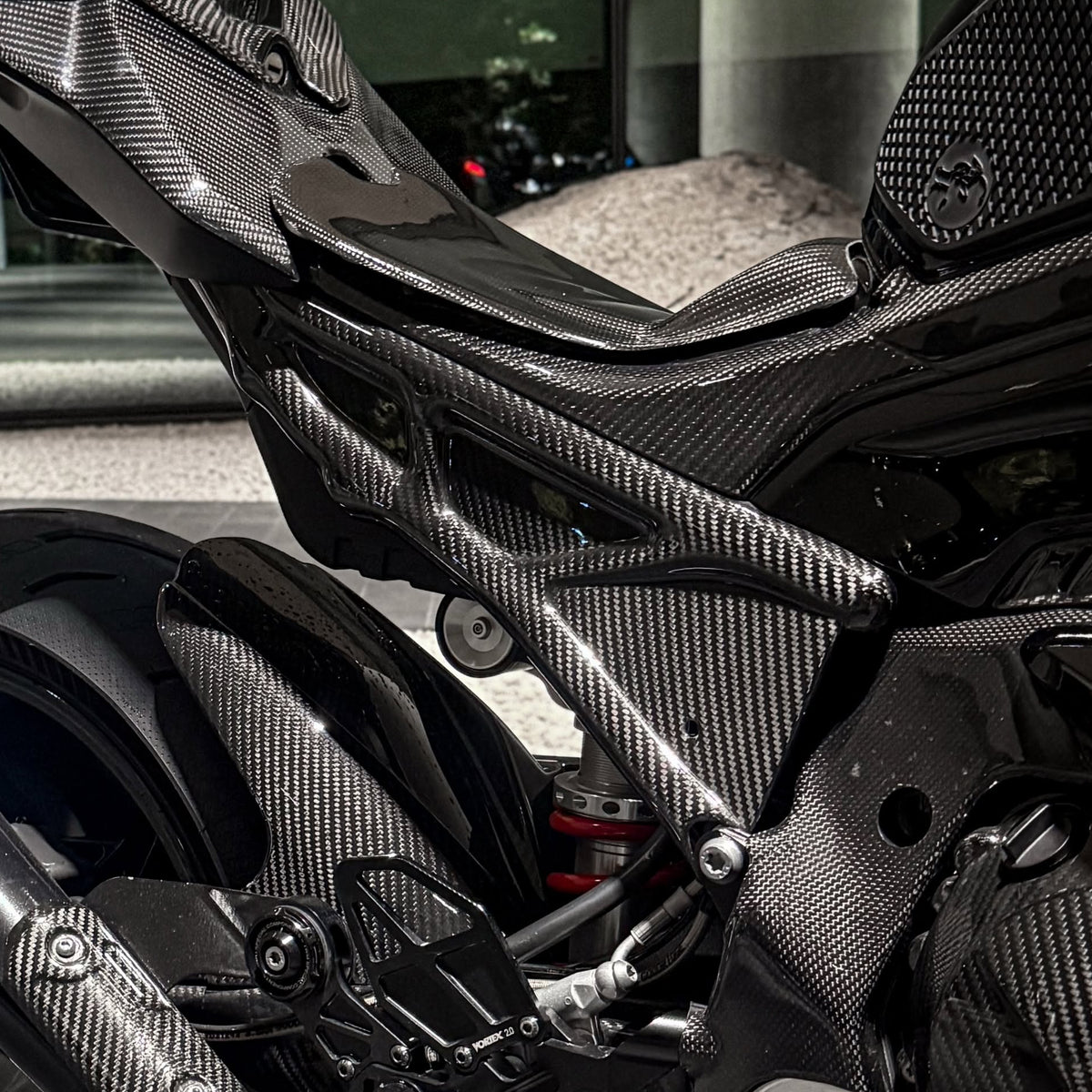 AISKA BMW S1000RR 2023+ Carbon Fiber Subframe Covers