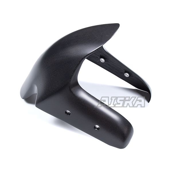 AISKA New Arrival 100% 3K Dry Carbon Fiber Motorcycle Front Fender Hugger Mudguard for DUCATI Panigale V4 V4S 2025