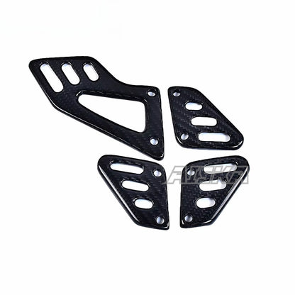 AISKA 100% 3K Pure All Dry Carbon Fiber Motorcycle Body Accessories Heel Guard Plates Fairing for Aprilia RSV4 Tuono V4 2021+