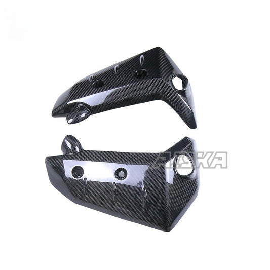 AISKA 3K Dry Carbon Fiber Motorcycle Water Tank Guard Radiator Side Guards Cover Fairing Kits for Yamaha MT10 2022 2023 2024