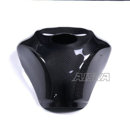 AISKA 3K Dry Carbon Fiber Motorcycle Full Gas Fuel Tank Cover for Kawasaki Ninja ZX-6R 2019-2025