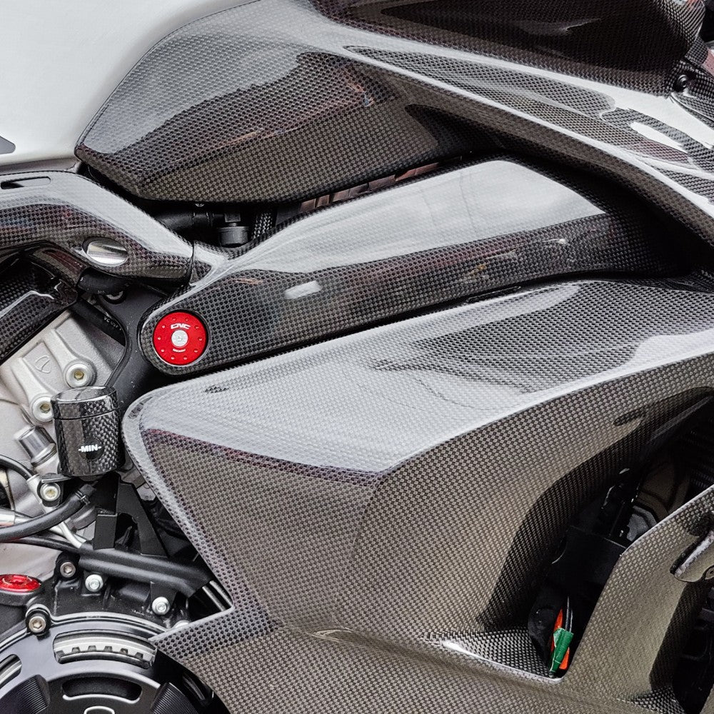AISKA Ducati Panigale V4 V4S V4R 2018-2024 Carbon Fiber Frame Cover