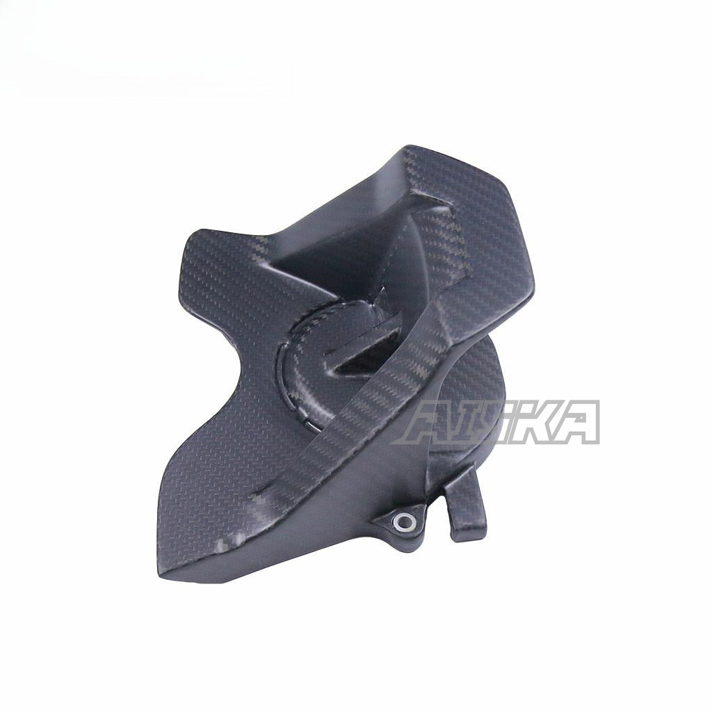 AISKA Dry Carbon Fiber Sprocket Cover Motorcycle Chain Guard Protector for Honda CB650F CBR650F 2014-2018 CB650R CBR650R 2019+