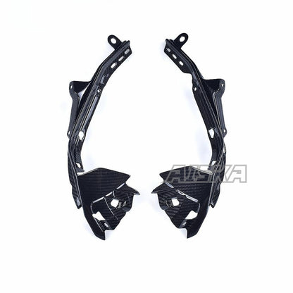 AISKA R6 Carbon Fiber Front Headlight Cockpit Side Plate Motorcycle Front Side Fairings Panels for Yamaha R6 2017-2024 2022 2023