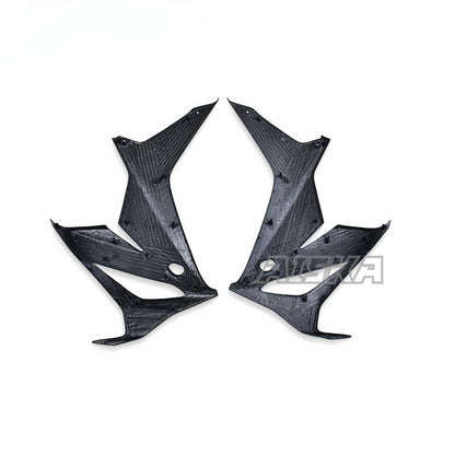 AISKA Motorcycle 3K Dry Carbon Fiber Front Upper Side Panels Frame Covers Fairing Panel Cowling Kits for Honda CBR650R 2019+