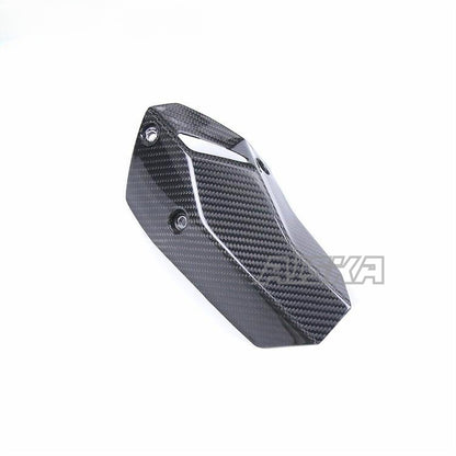 AISKA 3K 3*3 Full Carbon Fiber Motorcycle Accessories Muffler Heat Shield for BMW S1000XR 2020 2021 2022 2023 2024