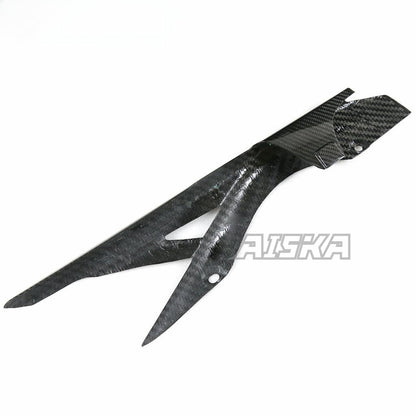 AISKA 100% 3K Dry Carbon Fiber Chain Guard Protector Motorcycle Carbon Fiber Chain Guard Cover for Yamaha R3 2015 2016 2017 2018