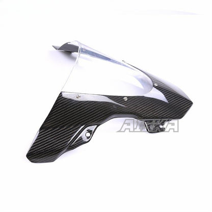 AISKA 100% 3K 3*3 Twill Weave Matte Carbon Fiber Motorcycle Front Windscreen Windshield for BMW S1000RR 2019-2025