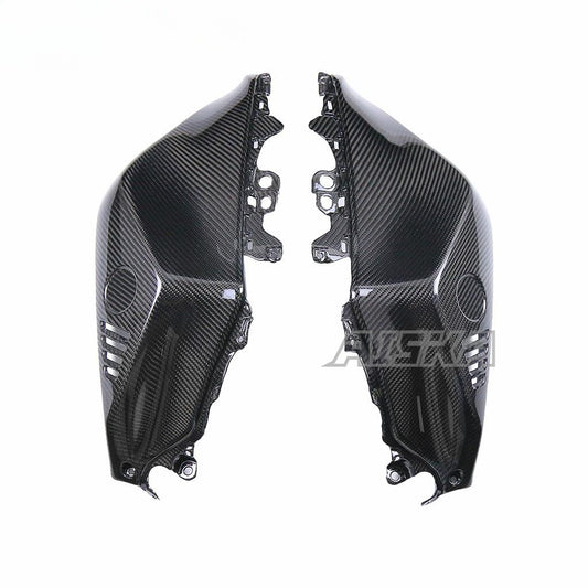 AISKA R7 Carbon Fiber Tank Side Cover Motorcycle Carbon Fibre Fuel Tank Cover Side Fairing for Yamaha R7 2022 2023 2024