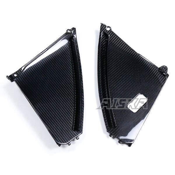 AISKA 100% 3K Carbon Fiber Motorcycle Front Side Inner Cover Panel Fairing for Suzuki GSX1300 R Hayabusa 2008-2020