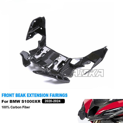 AISKA Wholesale 100% Carbon Fiber Fairing Motorcycle Front Beak Extension Fairings for BMW S1000XR 2020 2021 2022 2023 2024