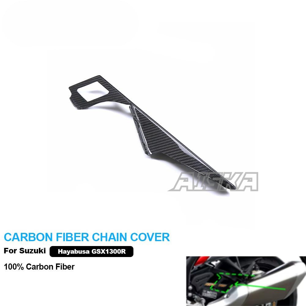 AISKA 3K Dry Carbon Fiber Motorcycle Accessories Rear Chain Fairing for Suzuki hayabusa GSX1300R 2021- 2025
