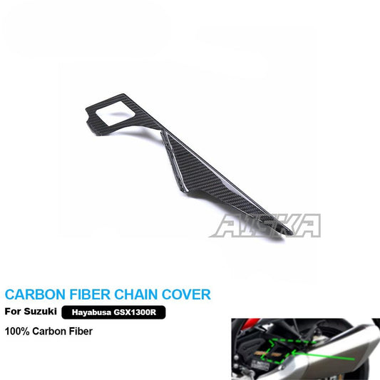 AISKA 3K Dry Carbon Fiber Motorcycle Accessories Rear Chain Fairing for Suzuki hayabusa GSX1300R 2021- 2025