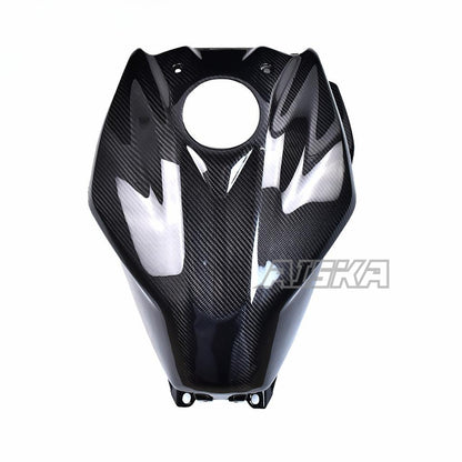 AISKA 100% Dry Carbon Fiber Motorcycle Full Gas Tank Protection Fuel Tank Cover for Yamaha MT07 MT-07 FZ07 FZ-07 2018-2022