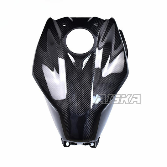 AISKA 100% Dry Carbon Fiber Motorcycle Full Gas Tank Protection Fuel Tank Cover for Yamaha MT07 MT-07 FZ07 FZ-07 2018-2022