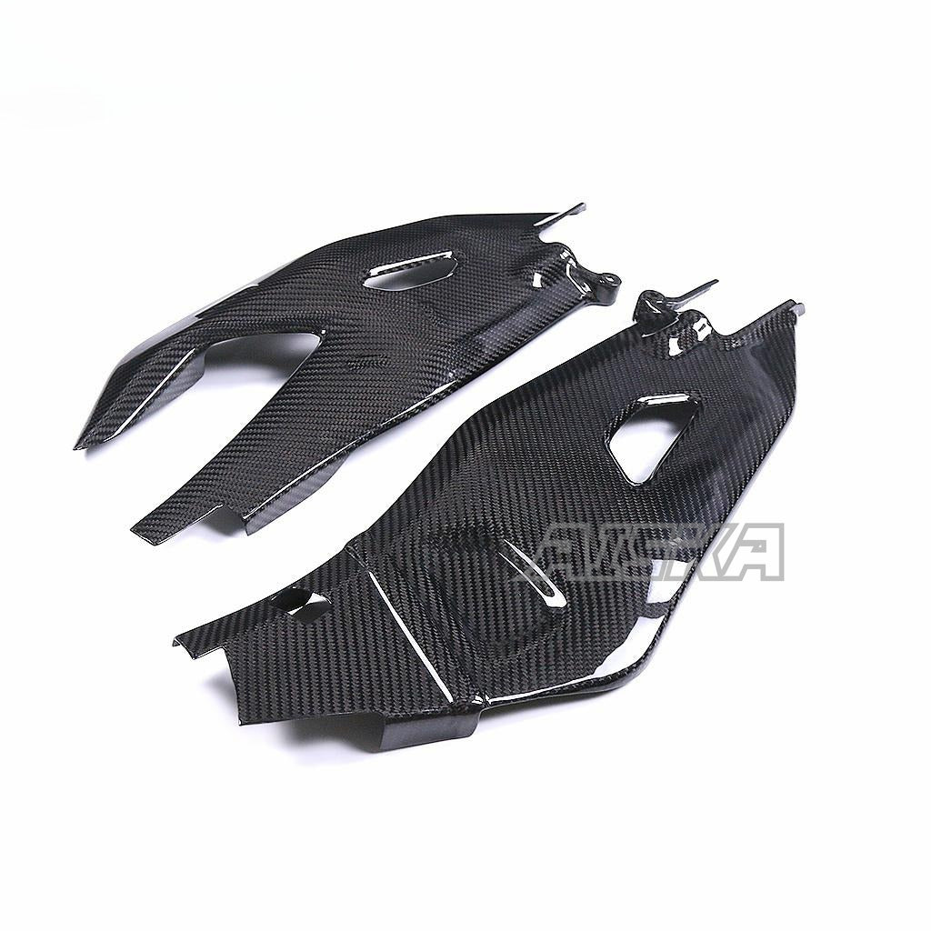 AISKA Dry Carbon Fiber Fairing Accessories Kits Motorcycle Swingarm Covers Protectors for Yamaha MT10 FZ10 2022 2023 2024