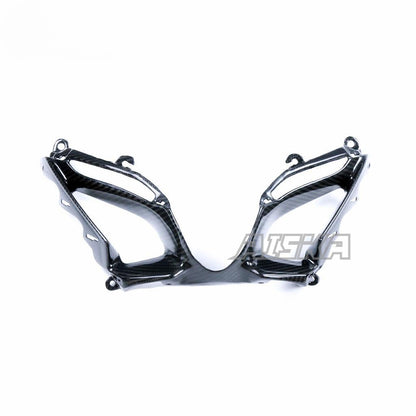 AISKA 100% Dry Carbon Fiber Motorcycle  Accessories Front Car Lampshade for Suzuki GSX-R1000 2017-2023