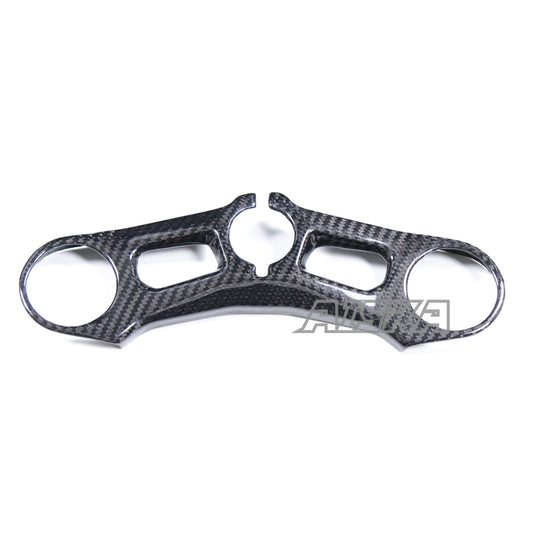 AISKA 100% 3K Twill Glossy Dry Carbon Fiber Upper Triple Clamp Cover for Ducati Panigale V4 V4S V4R 2018-2021