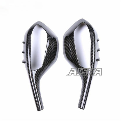AISKA 3K 3*3 Twill Weave Motorcycle Carbon Fiber Rear View Mirror Covers for BMW S1000RR 2019-2022