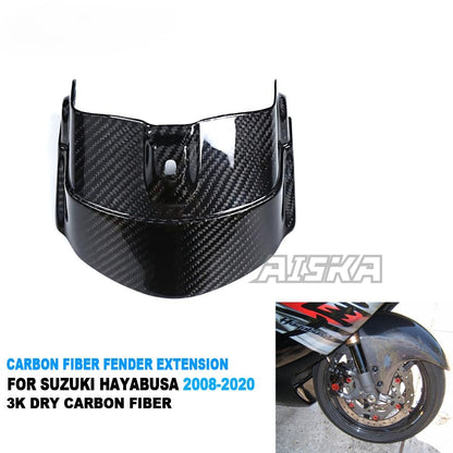 AISKA 100% 3K Carbon Fiber Motorcycle Fender Extension for Suzuki GSX1300 R Hayabusa 2008-2020