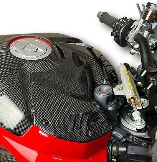 AISKA Ducati Streetfighter V4 V4S 2020-2022 Carbon Fiber Tank Airbox Cover