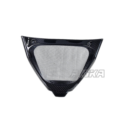 AISKA 3K 3*3 Carbon Fiber Motorcycle Accessories V-shaped Panel Radiator Cover for Aprilia RSV4  Tuono V4 2021+