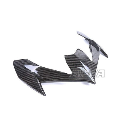 AISKA 3K Dry Carbon Fiber Motorcycle Accessories Front Upper Nose Headlight Panel Fairing for Kawasaki Z900 2020-2024