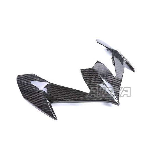 AISKA 3K Dry Carbon Fiber Motorcycle Accessories Front Upper Nose Headlight Panel Fairing for Kawasaki Z900 2020-2024