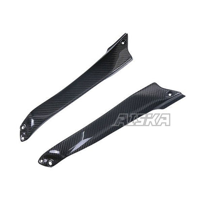 AISKA Full 3K Dry Carbon Fiber Motorcycle Front Fuel Tank Side Plate Panel Fairing Kits for Kawasaki Ninja H2 H2R 2015-2024