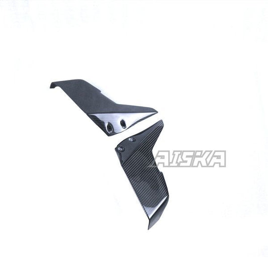 AISKA Full 3K Dry Carbon Fiber Aerodynamic Wing Spoiler Motorcycle Upper Winglets for Kawasaki Ninja H2 H2R 2015-2024