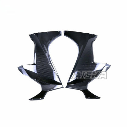 AISKA 3K Full Dry Carbon Fiber Motorcycle Front Side Spoiler Fairing Large Side Panels for Honda CBR1000RR 2017-2024