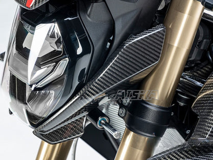 AISKA 100% 3K Twill Weave Motorcycle Carbon Fiber Accessories Front Lower Side Fairings for BMW S1000R 2021-2024
